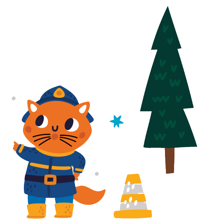 cat and tree